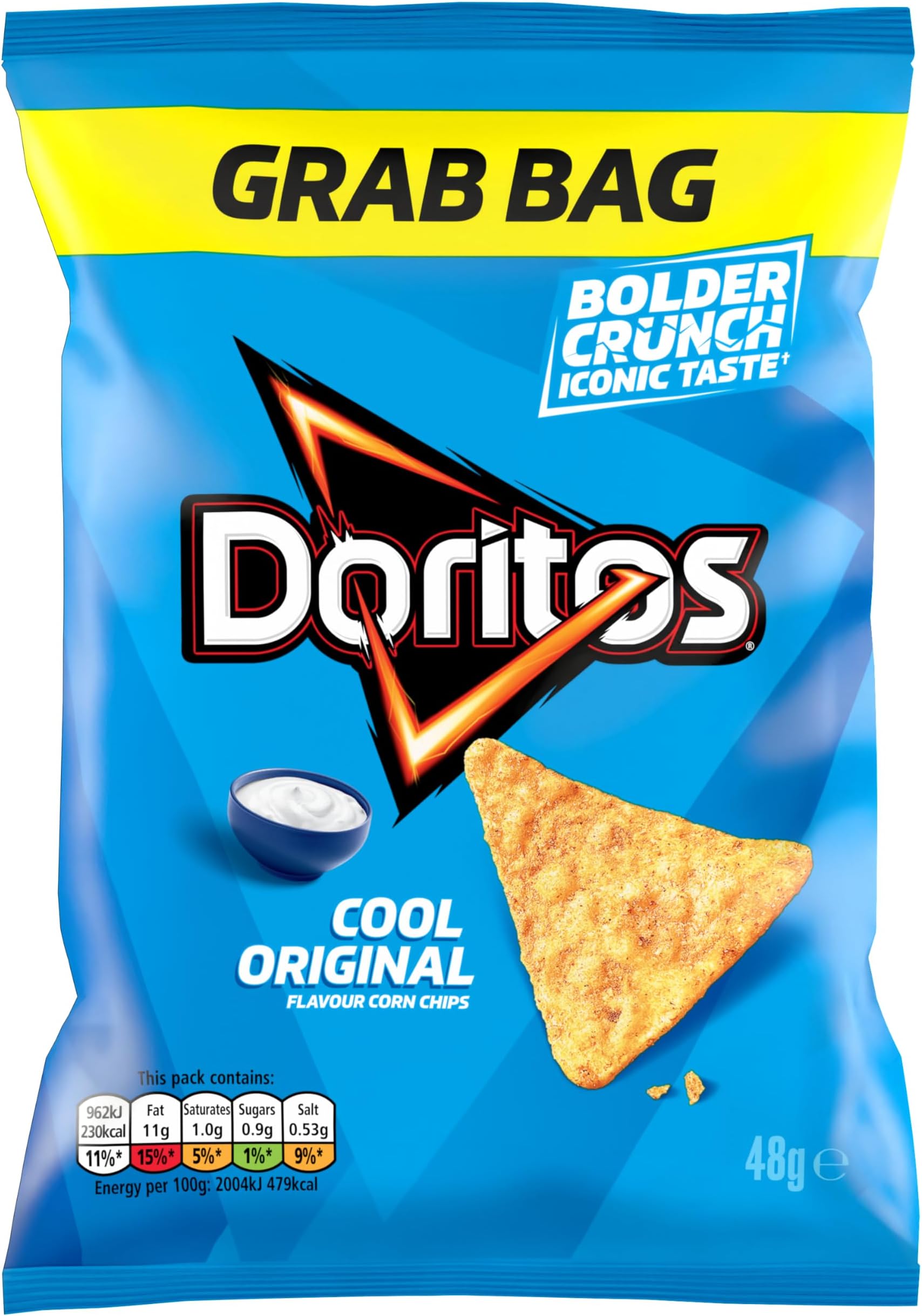 Doritos Cool Original Tortilla Chips Grab Bag Crisps 48g (Case of 24)