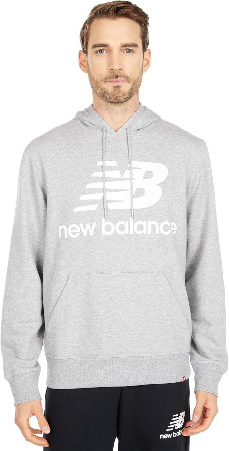 New Balance NB Essentials Stacked Logo Pullover Hoodie - Image 2