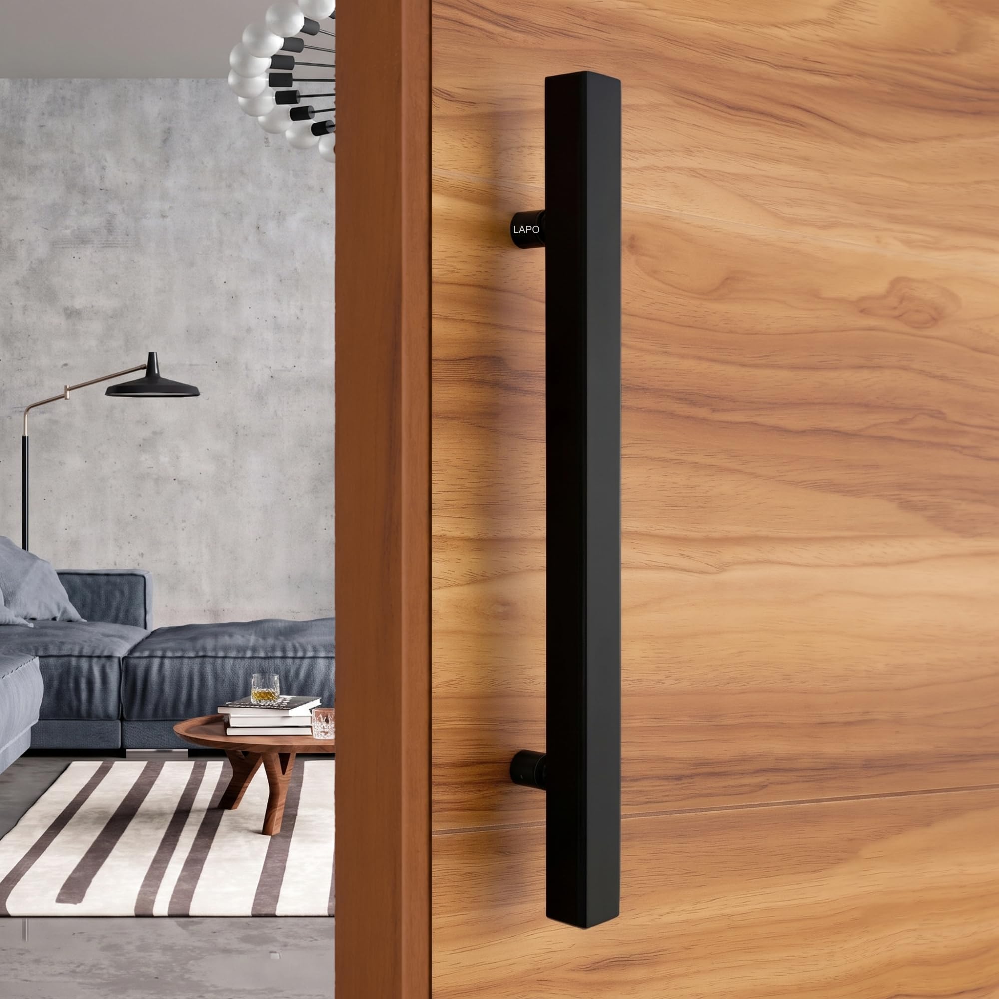 LAPO Superior 36 Inch Door Pull Handle for Home, Office & Hotel Entrance | Stainless Steel Rosegold Bar with 76cm Hole Gap | Fits 30–100mm Wooden & Glass Door| Screws Included | 3Yrs Warranty| 1Piece — Amazon image 15