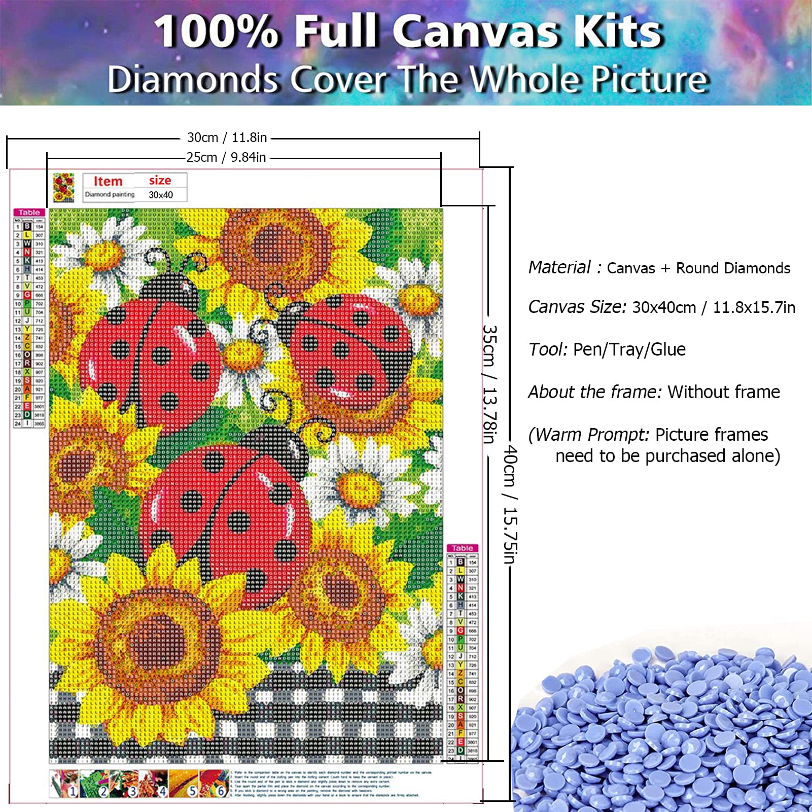 ladyページ Amazon.com: JATOK Diamond Painting Kits for Adults Beginner