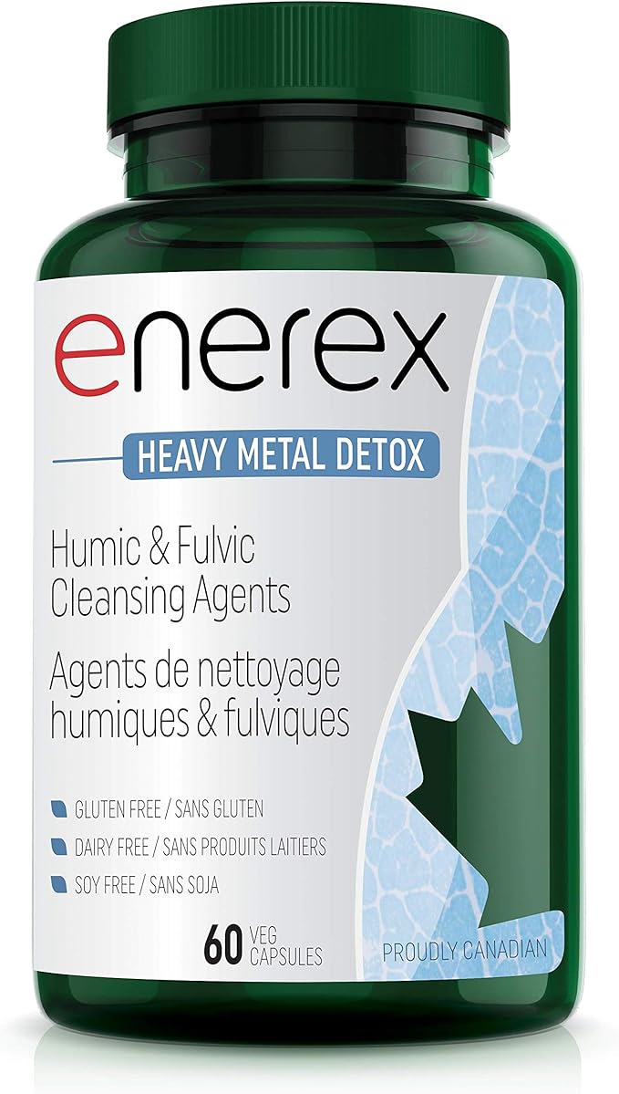 ENEREX Heavy Metal Detox Humic & Fulvic Cleansing Agents, 60 Veg