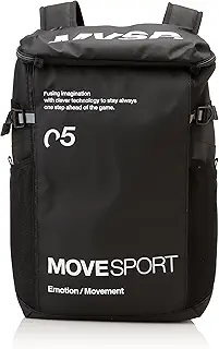 MOVESPORT(ムーブスポーツ) 30L PCポケット 再帰反射 多機能 大容量 収納力 通勤 通学 部活 DMAPJA04,BKBL,F