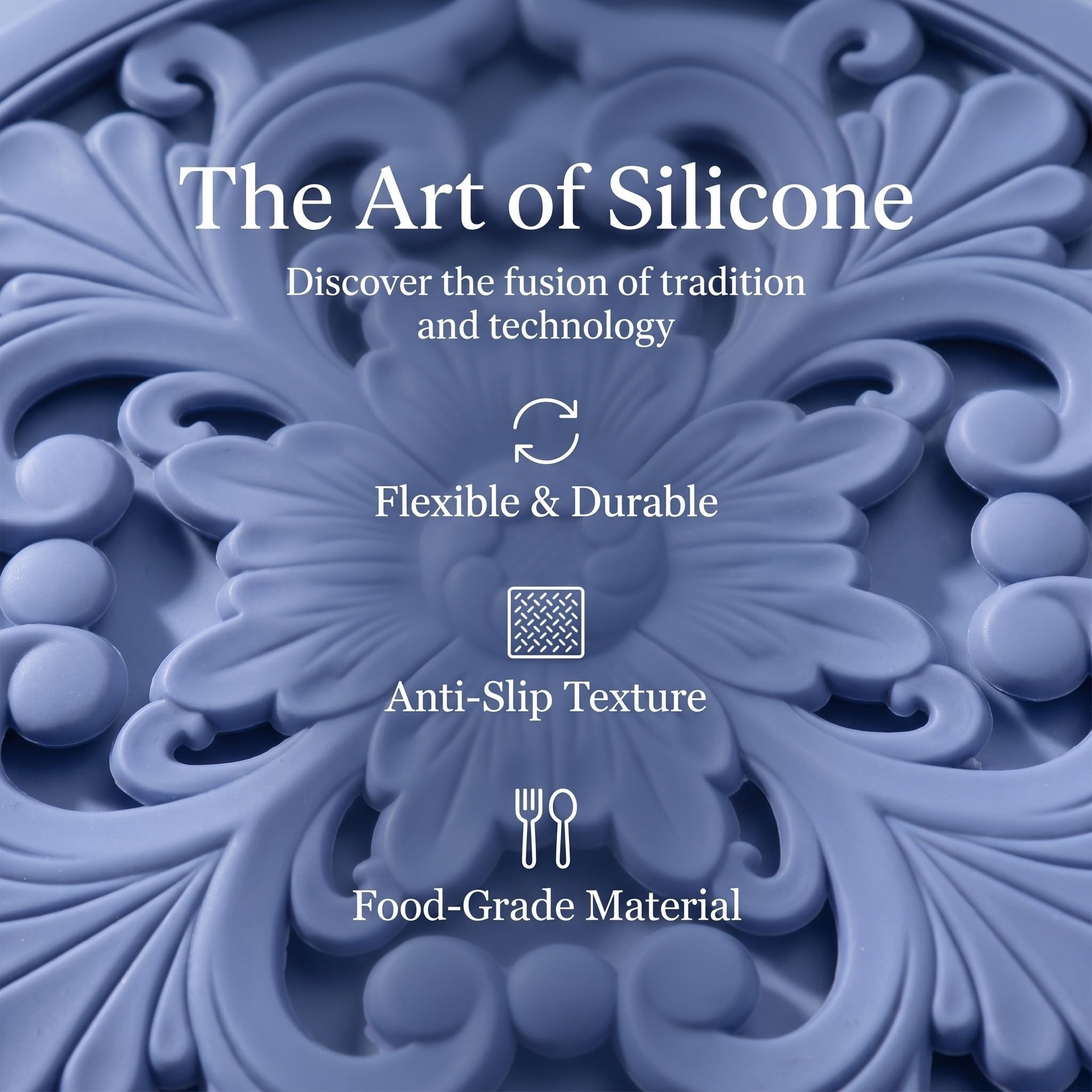 3 sottopentola in silicone, antiaderenti, da 7,87"