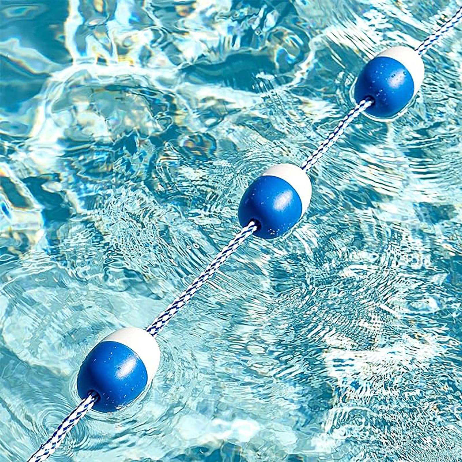 Corde de piscine 10m de sécurité pour couloir de nage estival