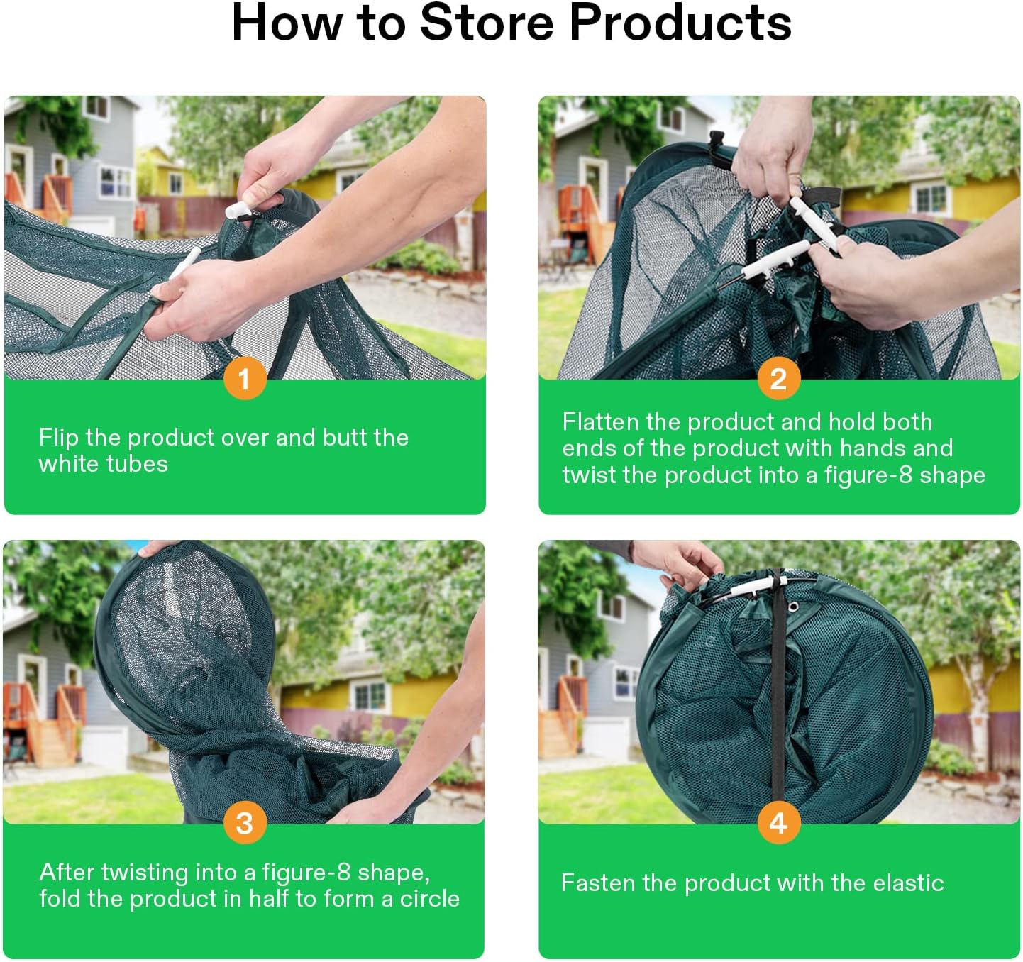 VIVOSUN Garden Netting Cover, 28 x 28 x 32 Inch Pop-up Guard Cover with Zip Entry for Plants, Vegetables, Fruits, Outdoor Run and Enclosure for Small Animals, 2-Pack, Green