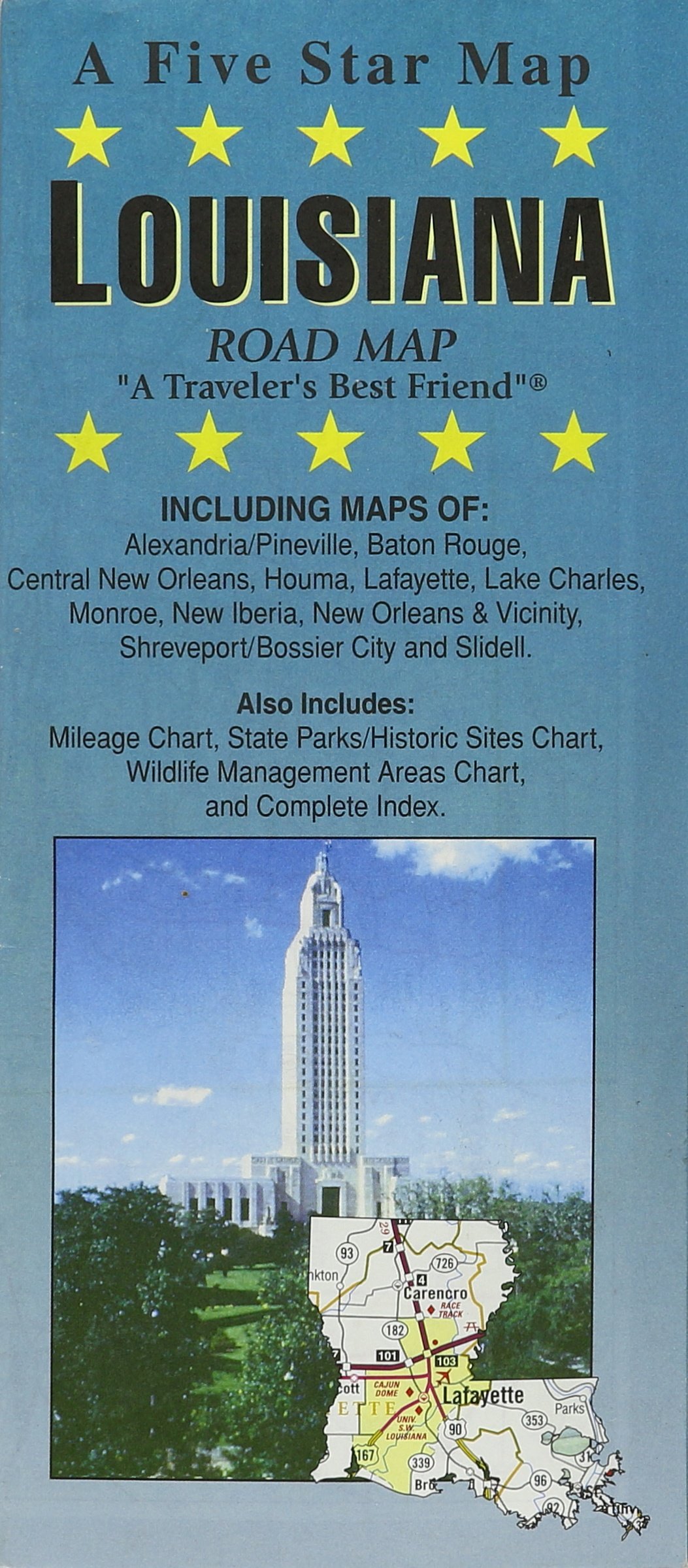 Louisiana Road Map