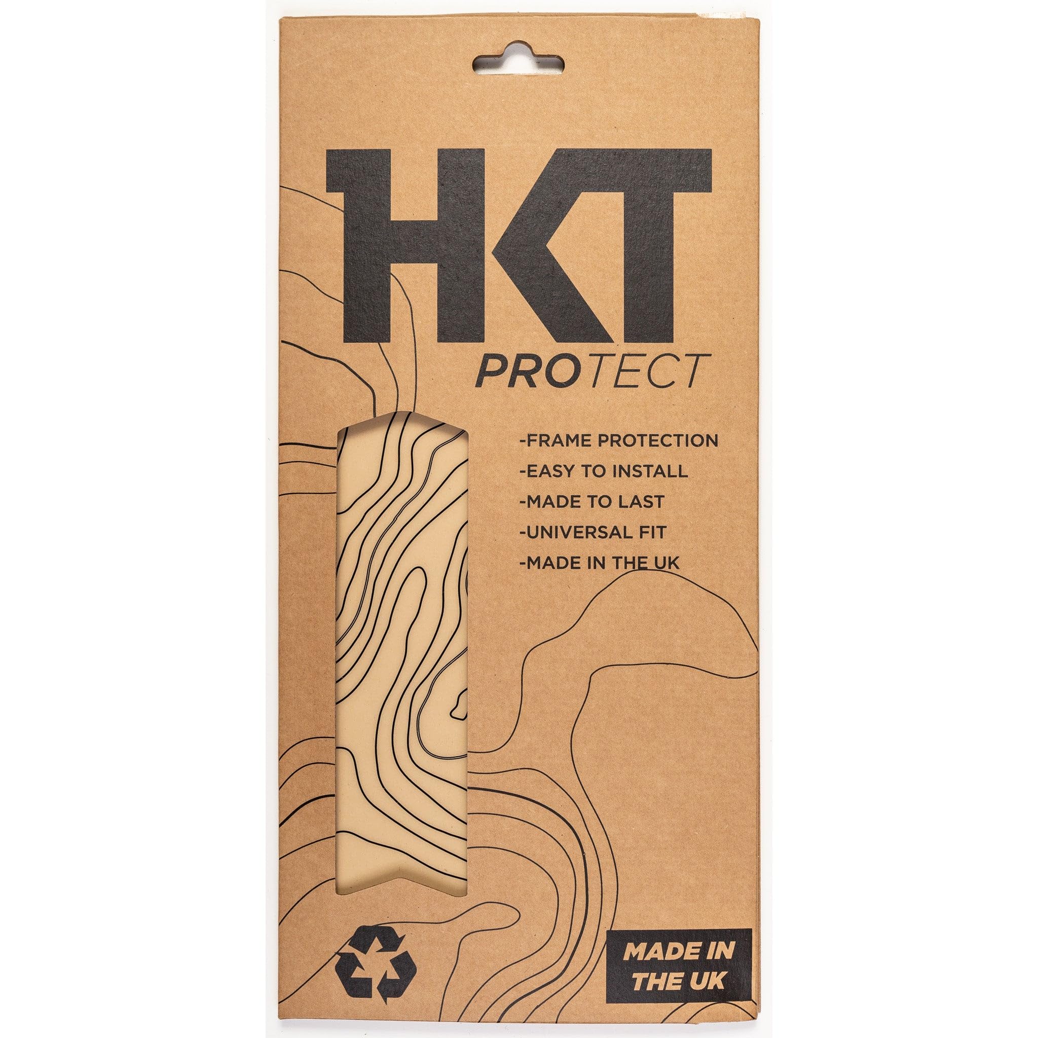 HKT PROTECT L Contour Lines Bike Frame Protection Kit (Matte, Black)