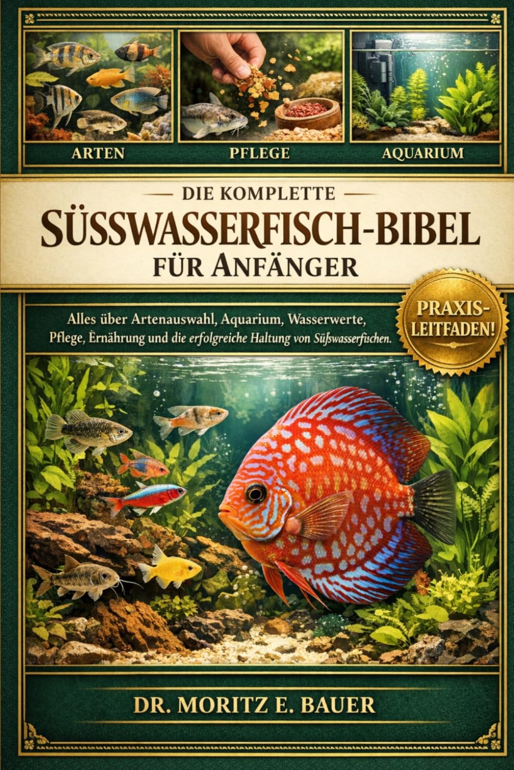 DIE KOMPLETTE SÜSSWASSERFISCH-BIBEL FÜR ANFÄNGER: Alles, was Sie über Süßwasserfische wissen müssen : Artenauswahl und Verhalten, Einrichtung....sowie ... für Anfänger und Fortgeschrittene.