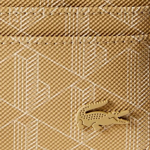 Miniatura 3 de Lacoste Tarjetero con cremallera para mujer, estilo de vida diario, color beige VIENNOIS, talla única, VIENNOIS BEIGE, Tarjetero con cremallera para