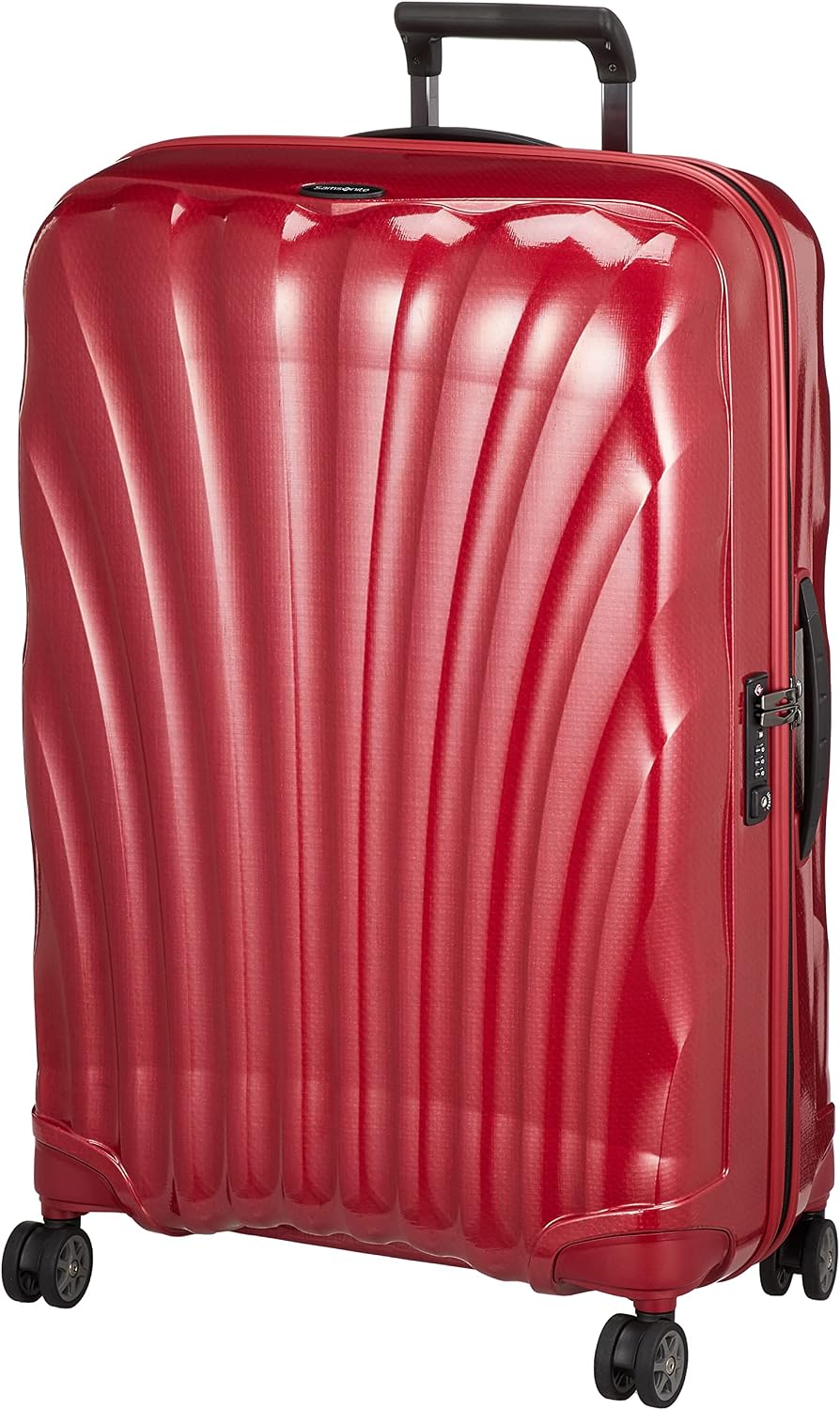 Samsonite C-Lite Spinner Suitcase, Chili Red, Carry-On 75 cm