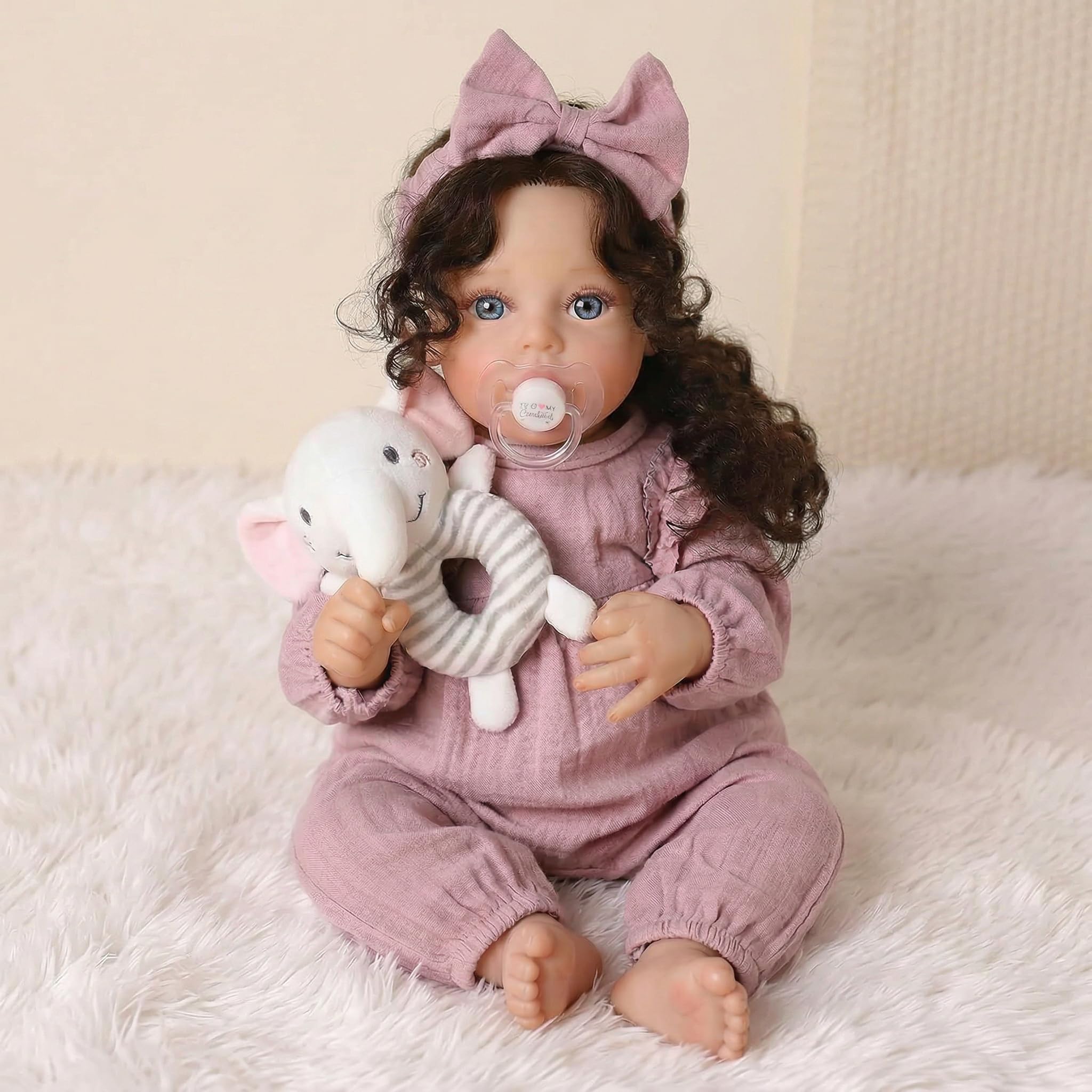SCOM Lifelike Reborn Baby Dolls, 18 Inch Realistic Newborn Baby
