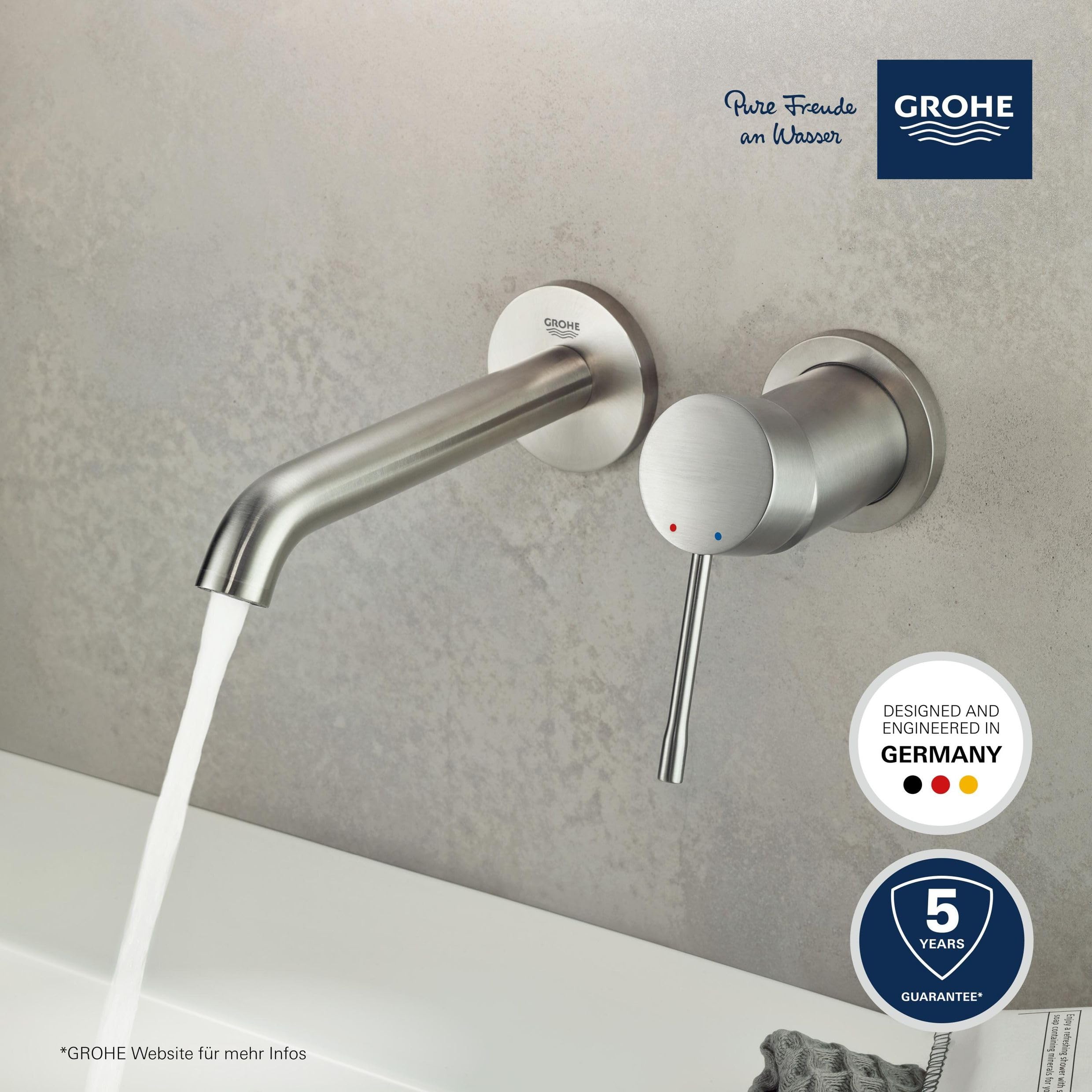 Grohe Essence 2-Hole Basin Mixer M-Size 19408 Supersteel