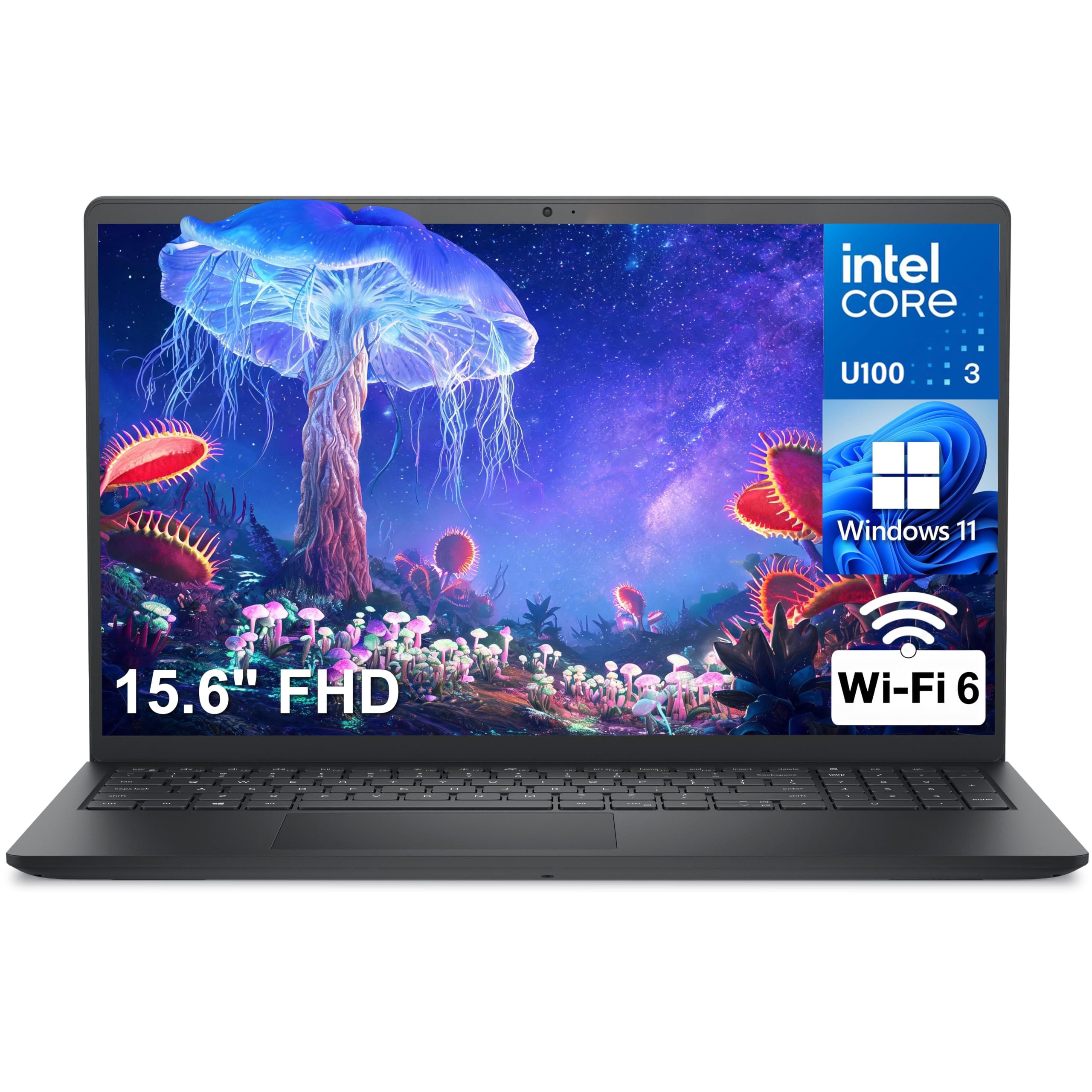 Dell Pro 15 Essential Laptop, Intel Core 3 100U, 8GB DDR5, 512GB SSD, FHD | 15.6" FHD 120Hz business laptop, Wi-Fi 6, USB-C, HDMI, Windows 11, carbon black, reliable daily use