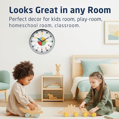 OWLCONIC Kids Clock, Non Ticking Analog Clocks for Australia | Ubuy