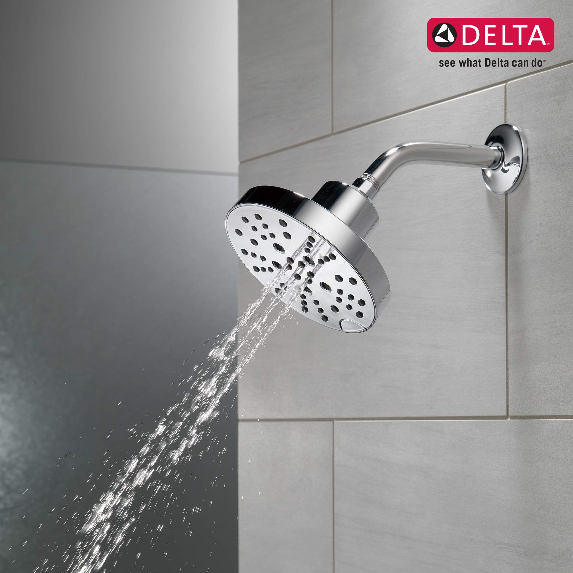 Delta Faucet 6-Inch Showerhead - H2Okinetic Tech -6