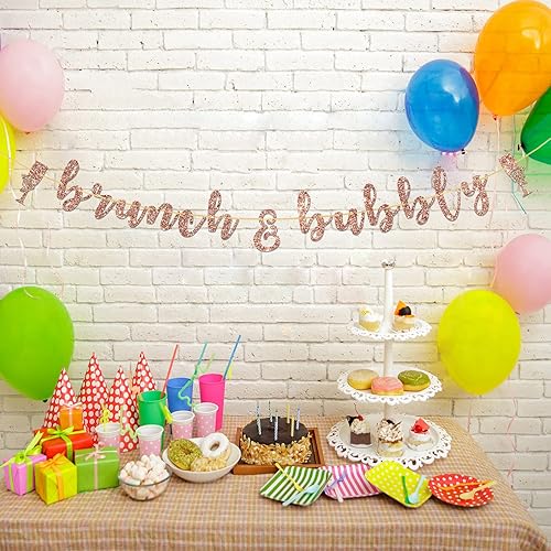 Miniatura 4 de Cartel de brunch & Bubbly, decoración de fiesta de despedida de soltera, suministros de decoración de despedida de soltera/fiesta de boda, cartel de