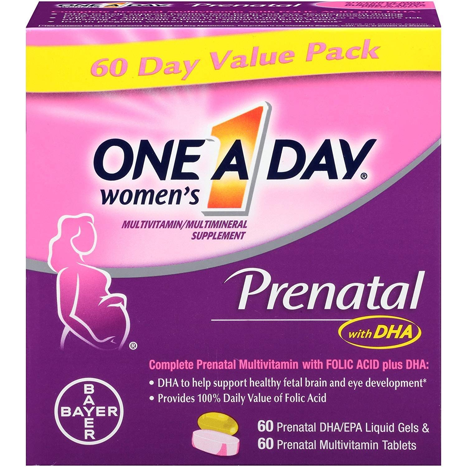 One A Day Women S Prenatal 60 Dha Epa Liquid Gels 60 Multivitamin Tablets Buy Online In Burkina Faso At Burkinafaso Desertcart Com Productid 148361329