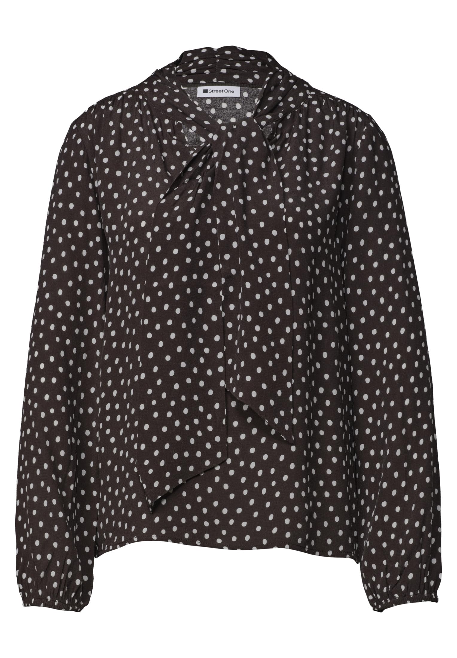 Street One 3413592 Camicetta a Maniche Lunghe con Dettaglio a Fiocco Donna