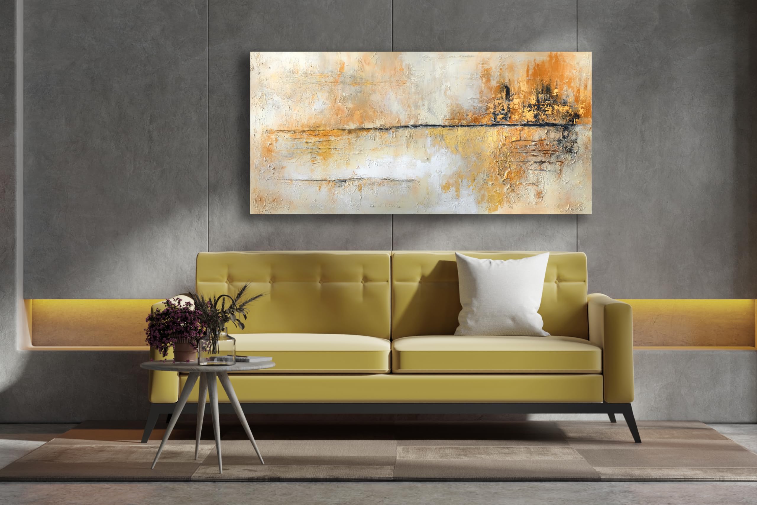 Monica Mirafiori I 140x70 cm I Tableau Peint à la Main I Modèles Tableau I Peintre Moderne I Tableaux Peintures I Toile sur Cadre en Bois