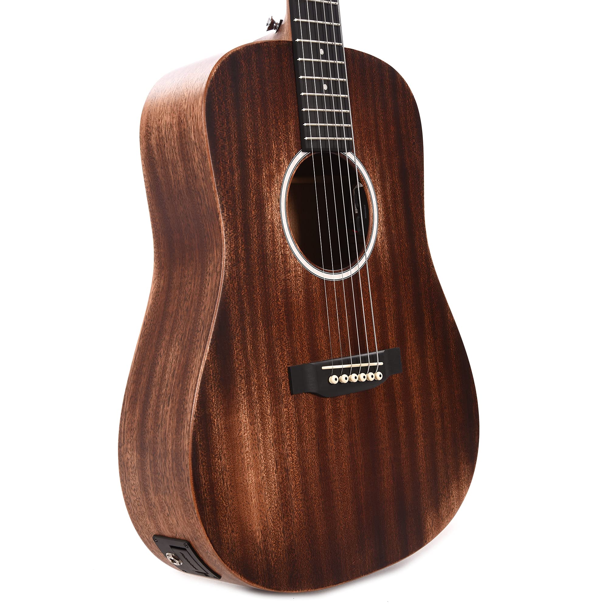 Martin DJr-10EL StreetMaster Natural Sapele A/E Left Handed Guitar w/Gig Bag - Image 2