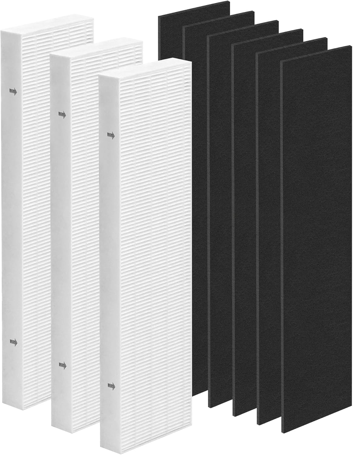 Zouwhaso 2+6 Aera Max 100 HEPA Filter Replacement Compatible with Fellowes AeraMax 90 100 DX5 DB5 Air Puri-fier True HEPA Air Filter, Part# 9287001 9324001, 2x H13 True HEPA and 6x car-bon Pre-Filter