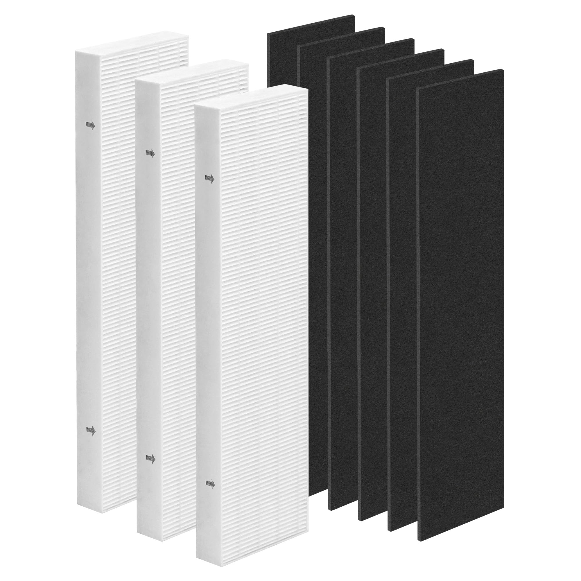 Zouwhaso 3+6 Aera Max 100 HEPA Filter Replacement Compatible with Fellowes AeraMax 90 100 DX5 DB5 Air Puri-fier True HEPA Air Filter, Part# 9287001 9324001, 3x H13 True HEPA and 6x car-bon Pre-Filter
