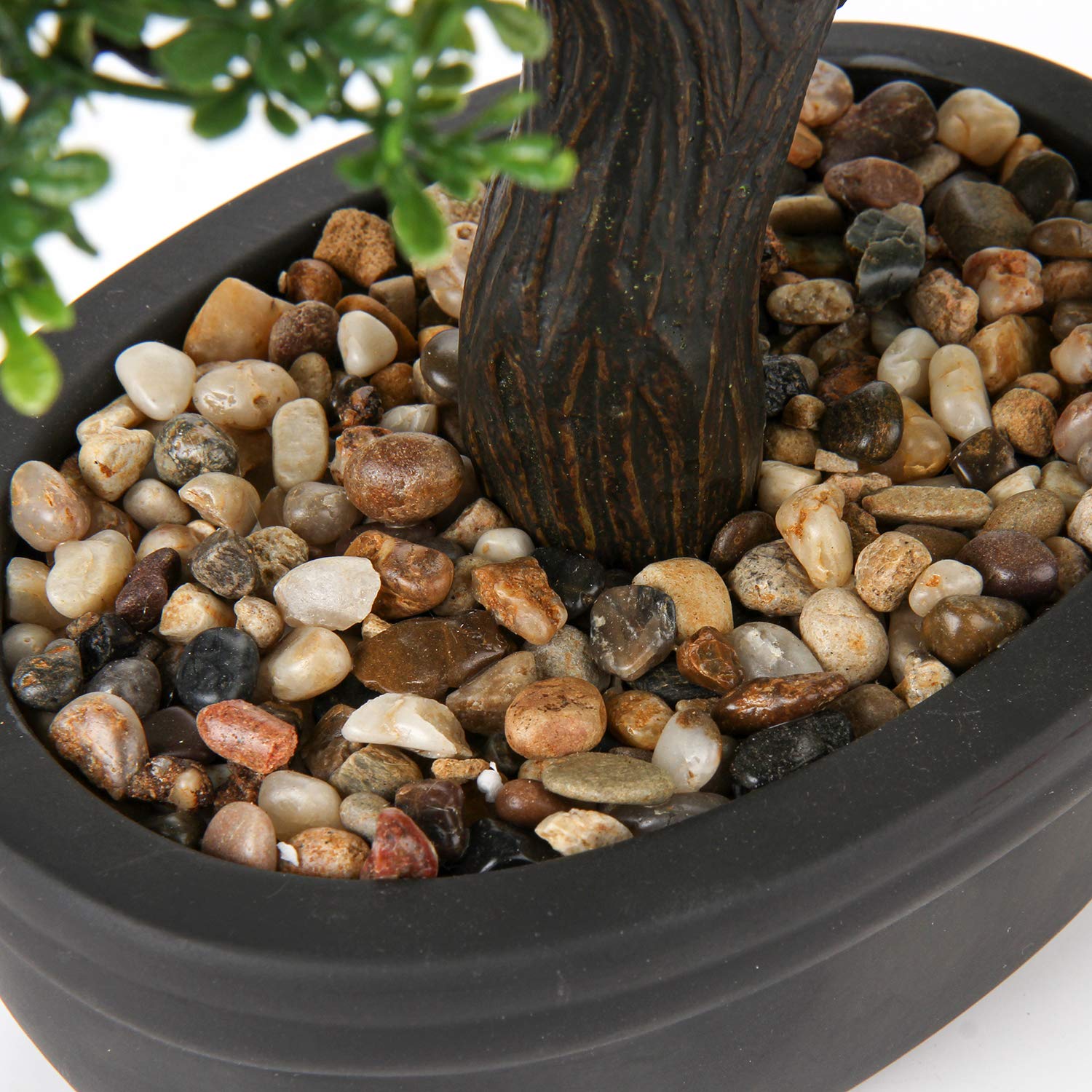 Briful Bonsai artificiale da 35,8 cm, pianta finta, bonsai giapponese in vaso, albero di cedro bonsai, per interni ed esterni, decorazione per hotel, casa, ufficio