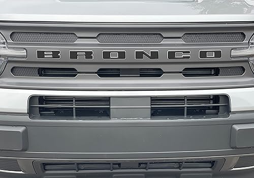 Miniatura 1 de Superposiciones de letras de rejilla - Compatible con Bronco Sport 2021-2024