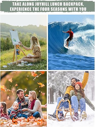Miniatura 7 de JOYHILL - Lonchera táctica para hombres, con aislamiento térmico y bolsa extraíble para botellas, hielera duradera, moderna, a prueba de fugas, para