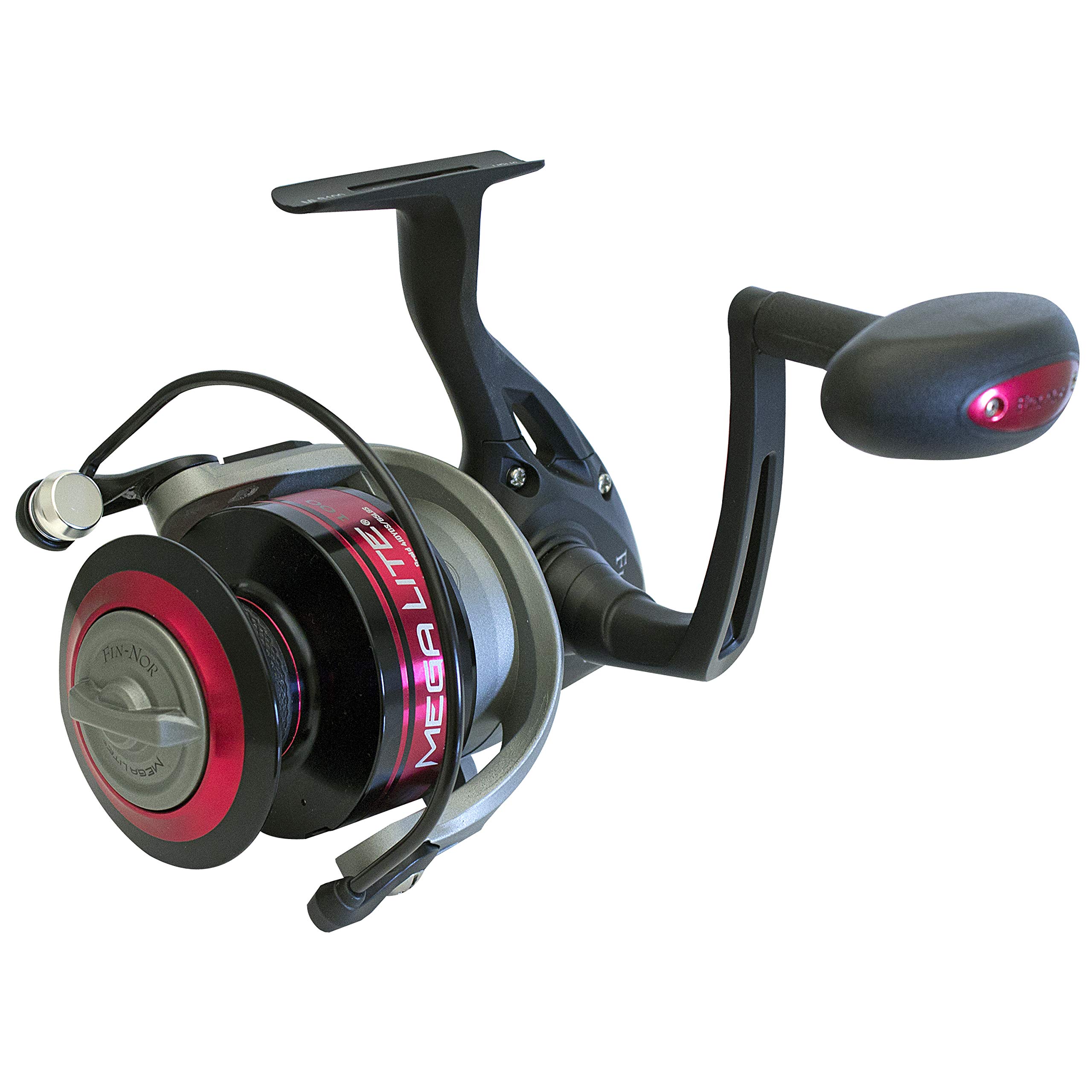 Zebco / Quantum MLS100, BX2, Mega Lite Spinning Reel, Size 100, 4.9: 1 Gear Ratio, 45" Retrieve Rate, 30 lb Max Drag, Ambidextrous