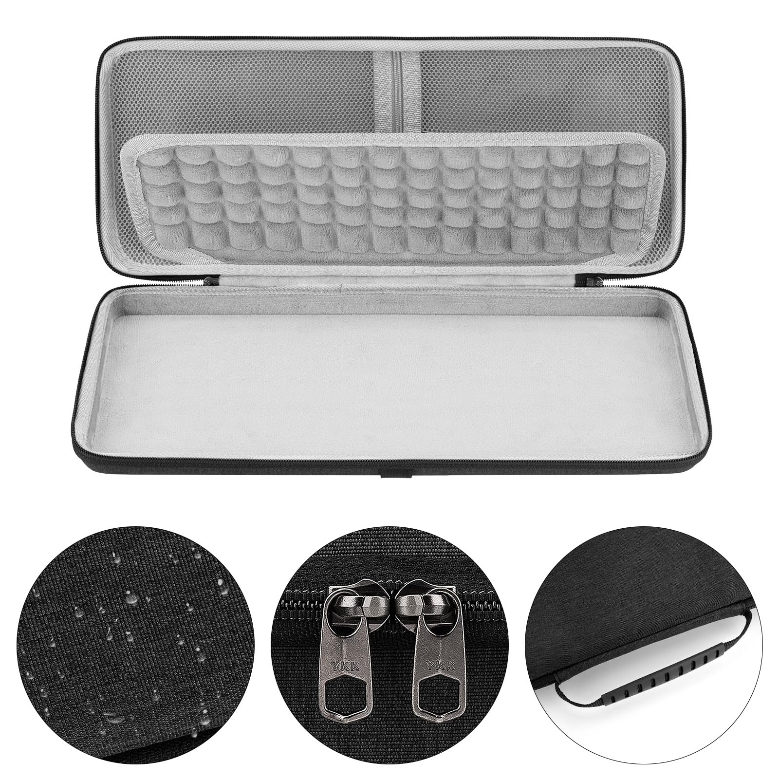 GEEKRIA Hard Shell Travel Carrying Case, EVA Protective Bag Compatible with Blackmagic Design ATEM Mini Pro (Dark Gray)