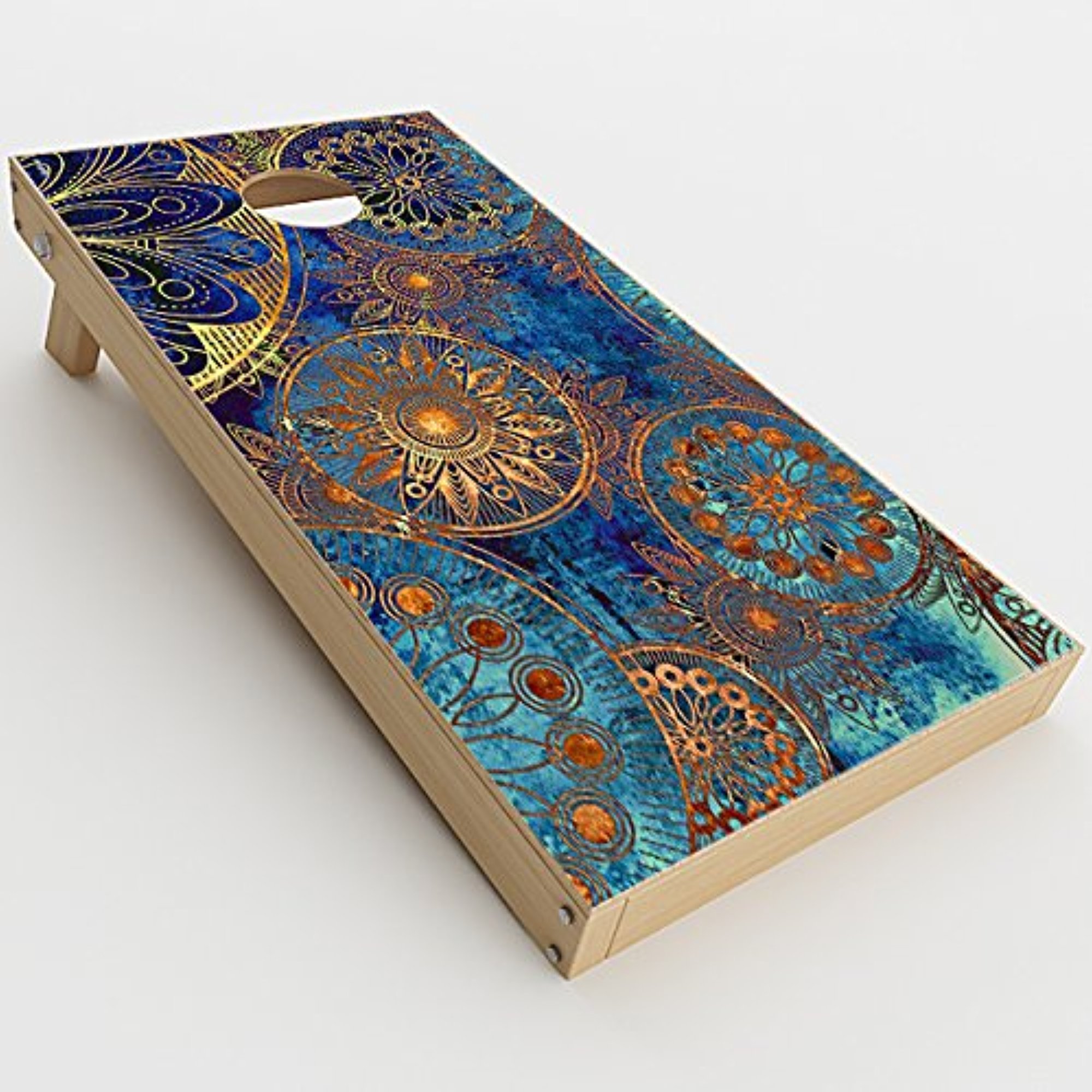 Skin Decal Vinyl Wrap for Cornhole Game Board Bag Toss/Celestial Mandalas