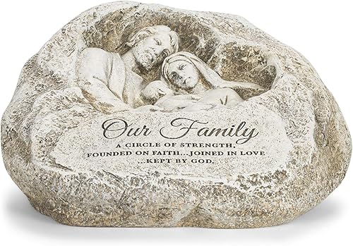 Miniatura 3 de Joseph's Studio by Roman Inc., Jardín familiar Sagrado, colección de jardín, estatua religiosa, Sagrada familia, Memorial, ángel, santo patrón,