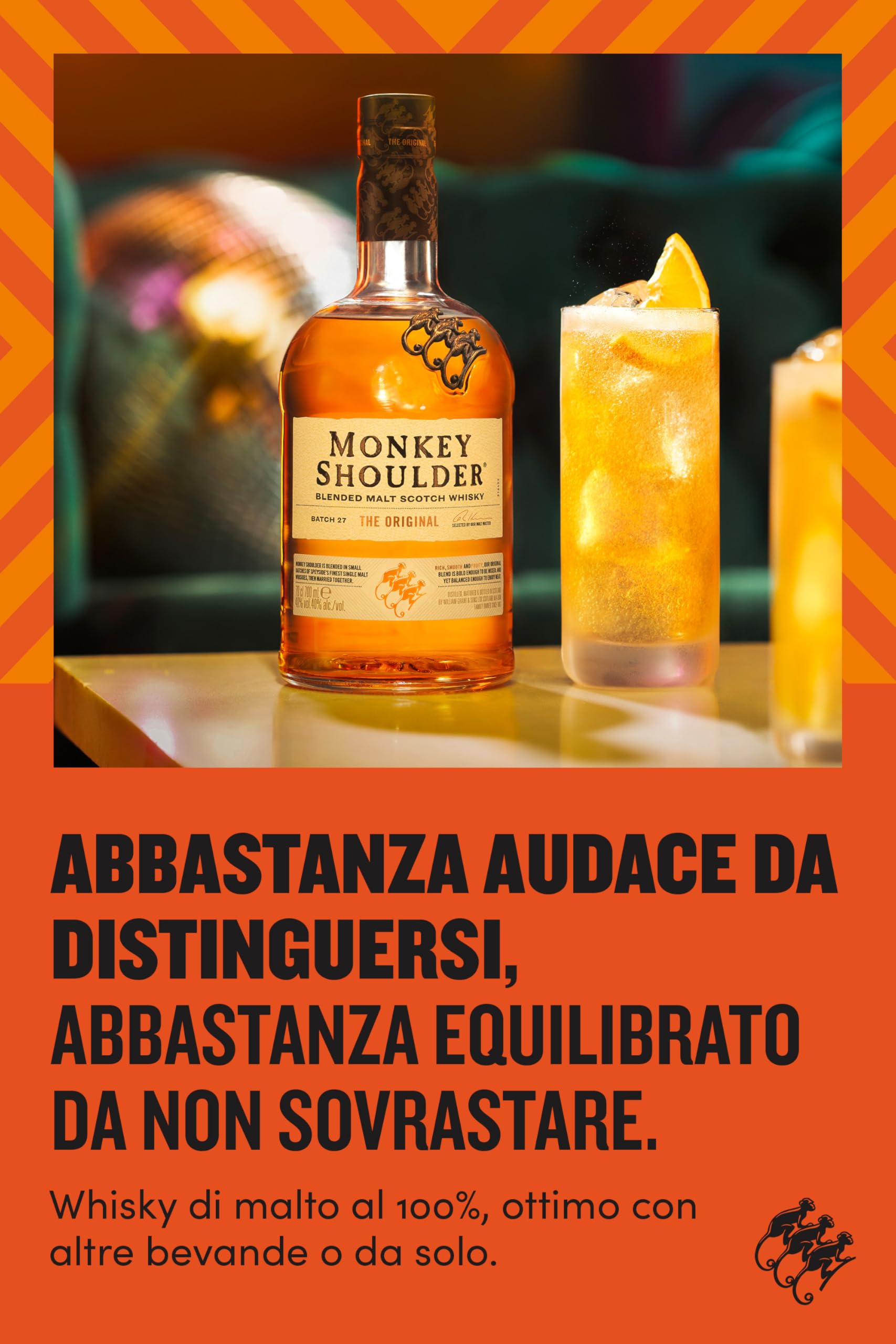 Monkey Shoulder Blended Malt Scotch Whisky, 70cl