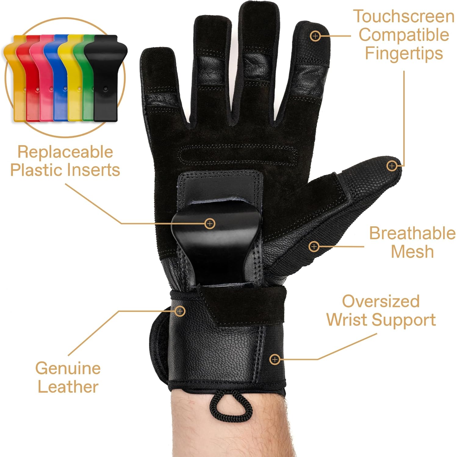 Fxnction Sender Wrist Guards for Onewheeling, Skateboarding, Sports Protective Wrist Guard, Full Finger Gloves with Touch Screen Tips