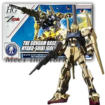Amazon.co.jp: 【HG】 1/144 ベース限定 百式[ゴールド