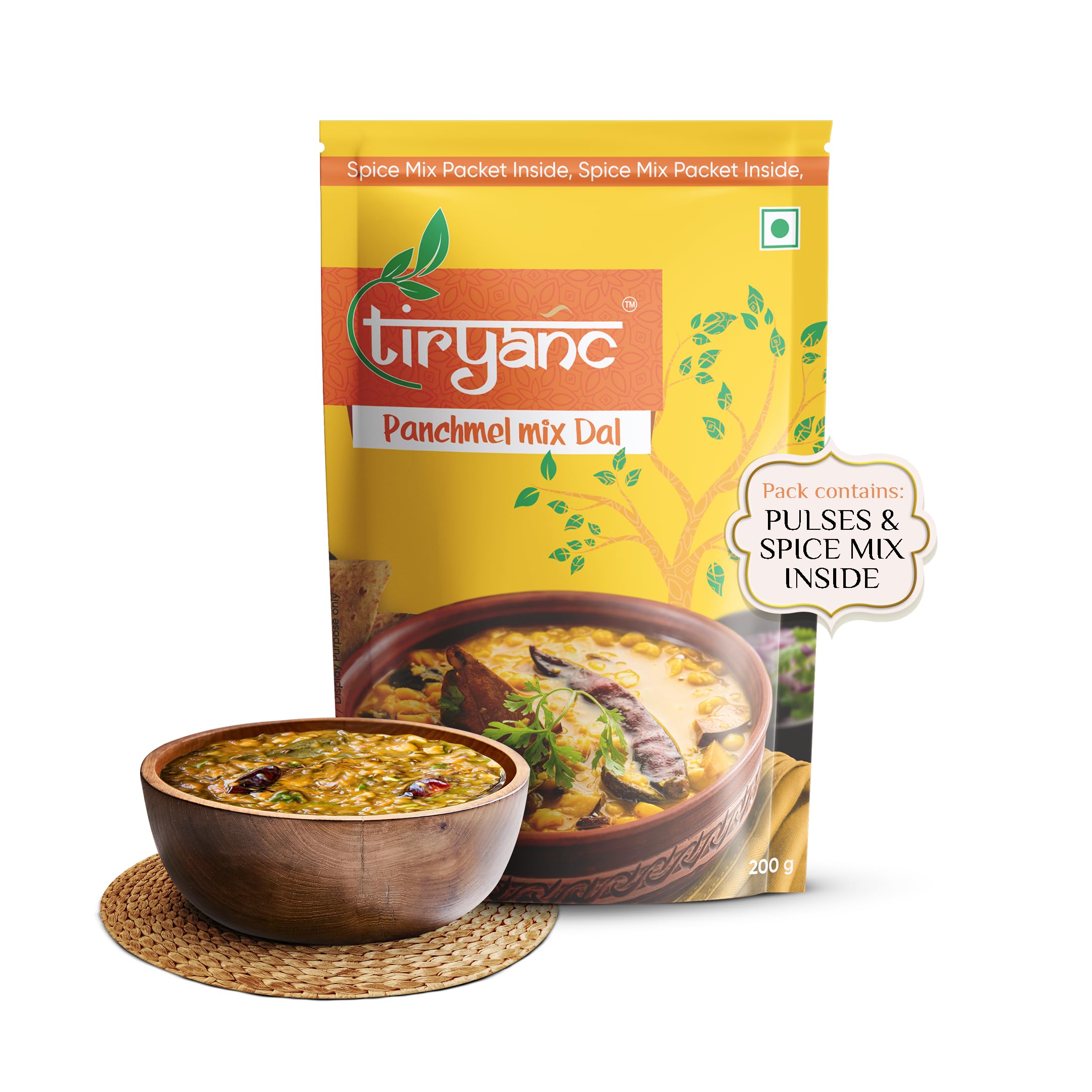 Tiryanc Panchmel Mix Dal 200 grams|Mix Dal|Panchmel Dal|Panchratan Dal|Panchrangi Dal,|Buy Any Two Tiryanc Masala and get one Halka fulka Poha Masala Free,200g (B0D9225R4H) Amazon Price History, Amazon Price Tracker