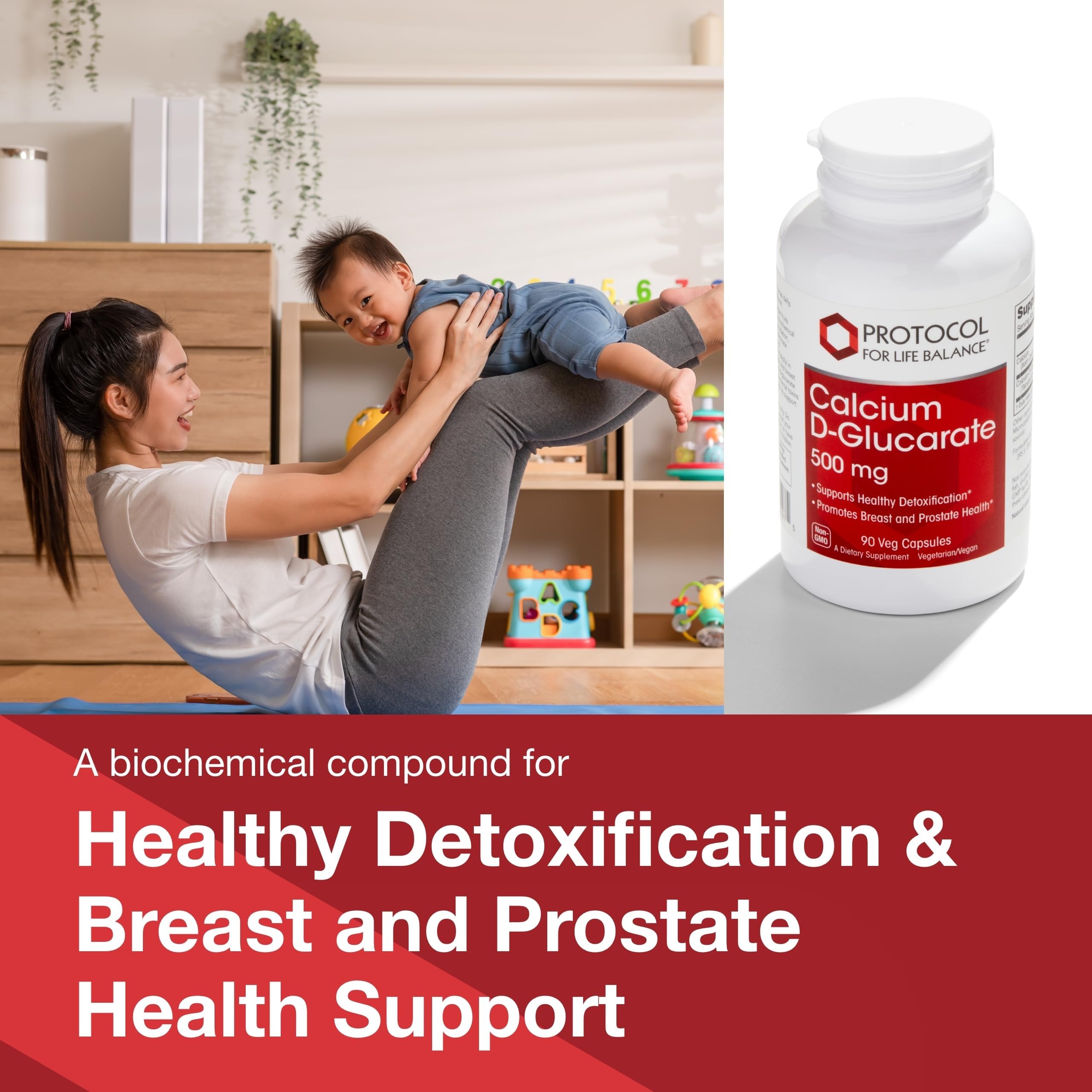 Protocol for Life Balance Calcium D-Glucarate 500mg, Detox*, 90 Veg Caps — Amazon image 3