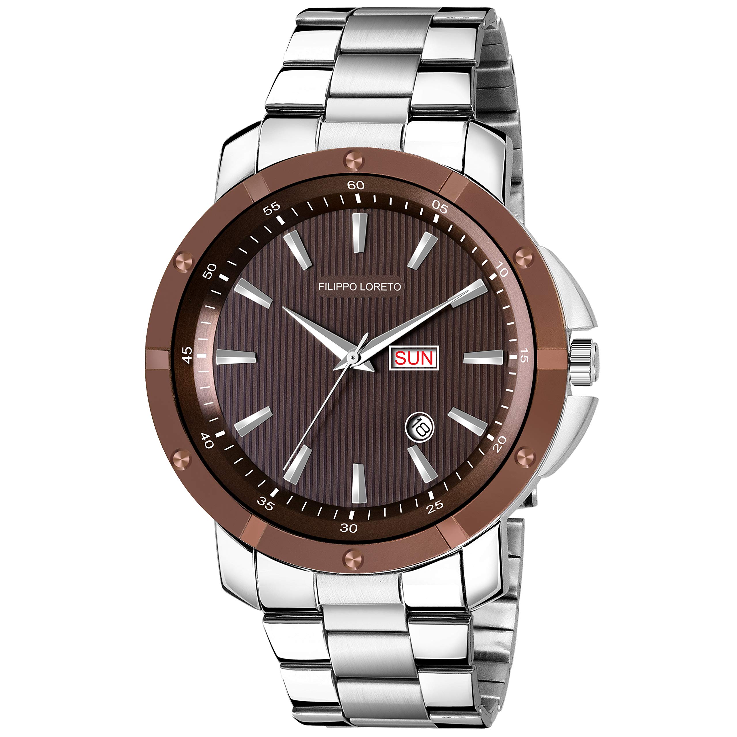 Filippo Loreto Formal Collection Analog Brown Dial Mens Watch (B07SDCNHTB) Amazon Price History, Amazon Price Tracker
