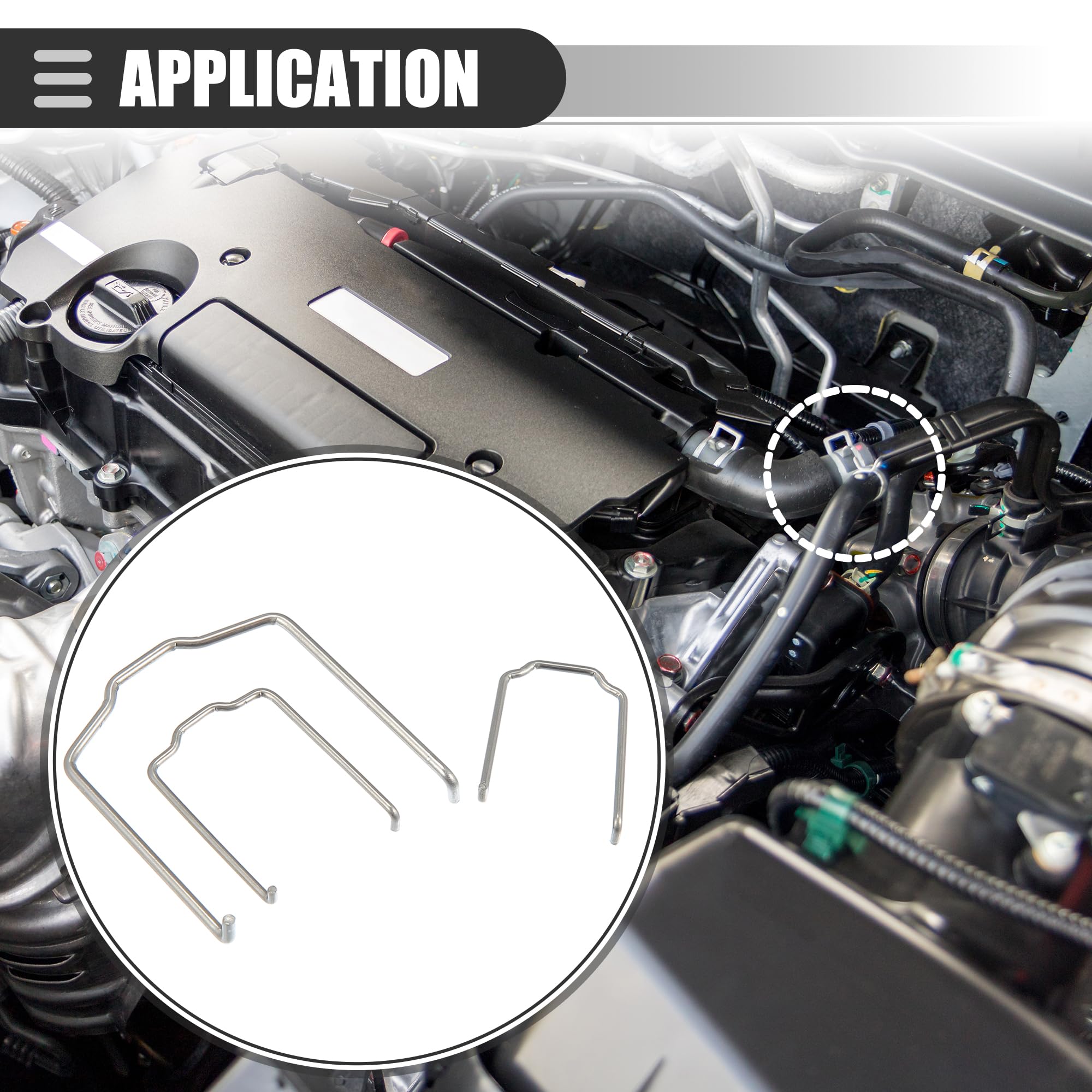 QUARKZMAN 1 zestaw obejmy węża chłodnicy do BMW E39 E38 E60 metal srebrny odcień