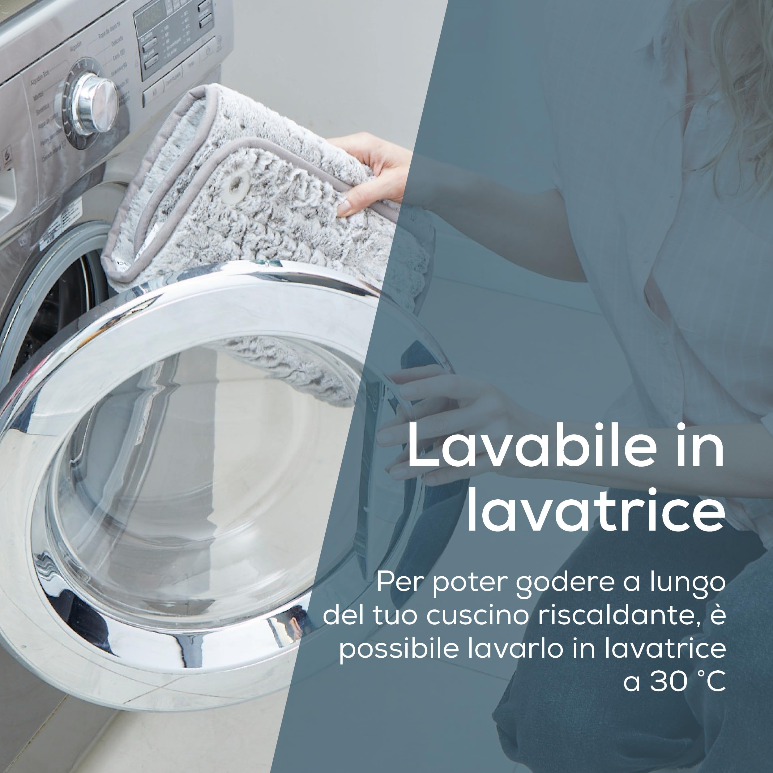 Beurer HK 123 Nordic termoforo XXL, ultramorbido e traspirante, 3 livelli di temperatura, riscaldamento rapido, spegnimento automatico, lavabile in lavatrice a 30°C, 60 x 30 cm, prodotto in Europa