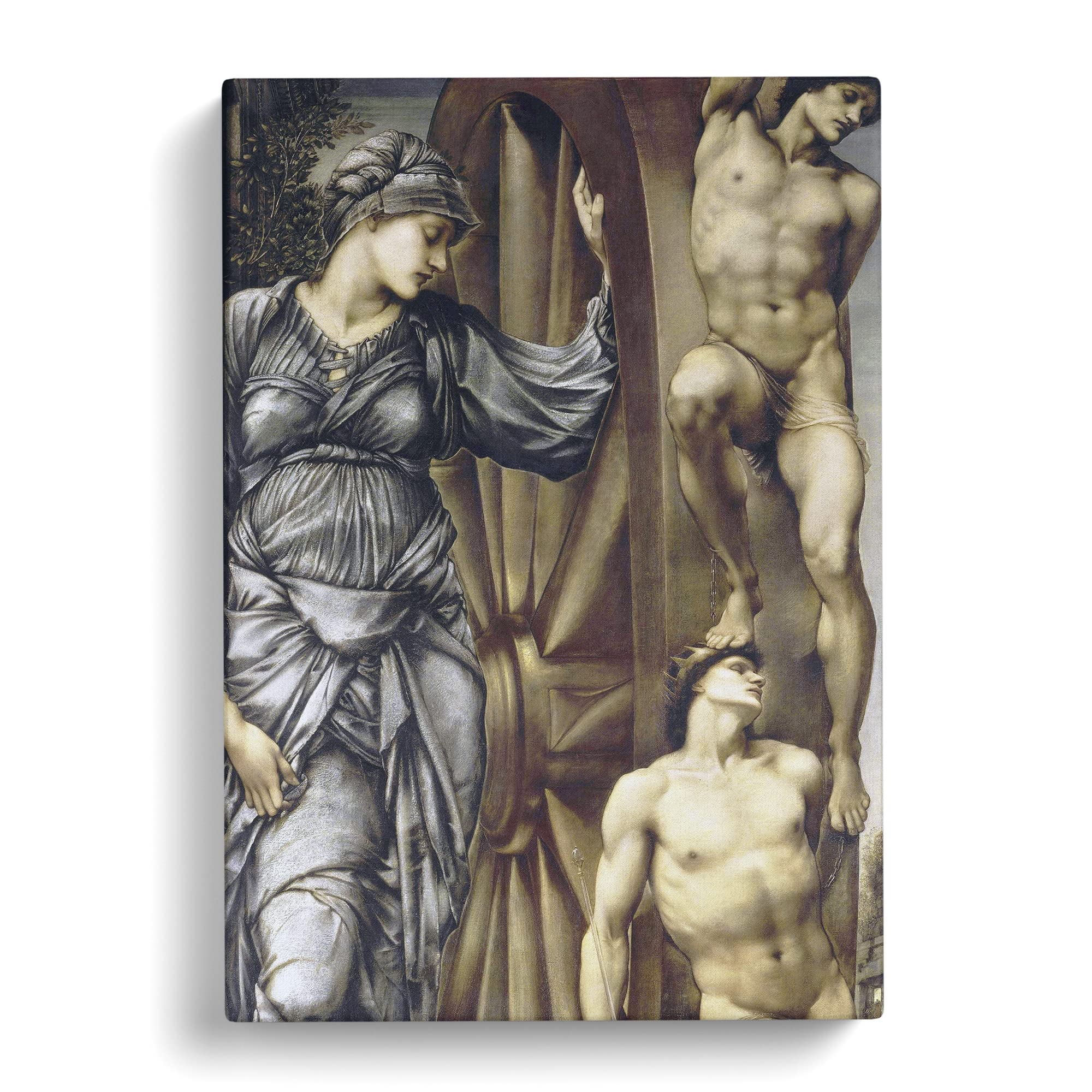 Edward Burne Jones The Wheel Of Fortune Canvas Print, Mixed, 25L x 50W cm - Image 2