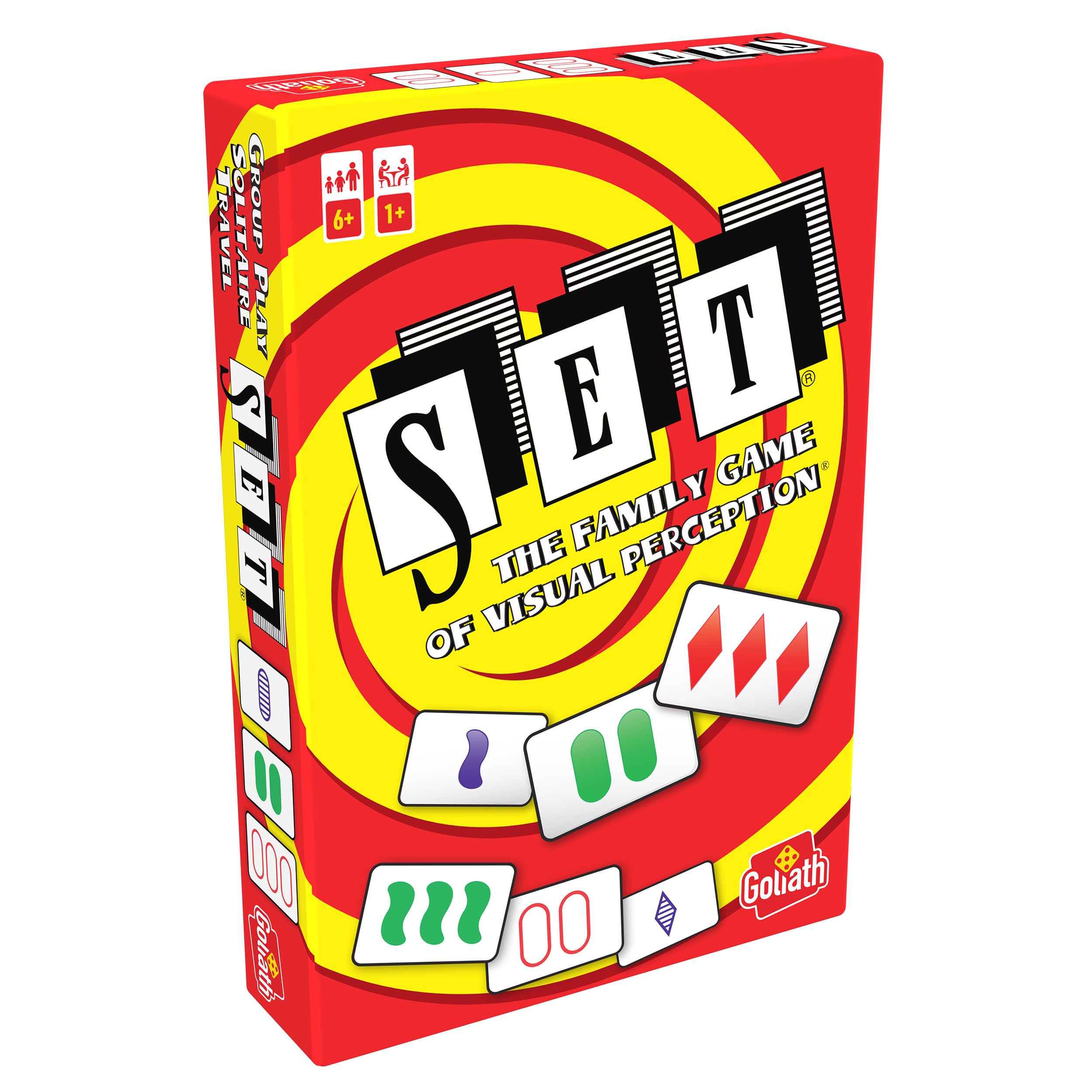 Goliath - SET - Gioco di Carte di Percezione Visiva e Riflessione - Gioco da Tavolo per Famiglie e Bambini dai 6 Anni - Formato da Viaggio - Regole Semplici - Idea Regalo per Bambini e Adulti