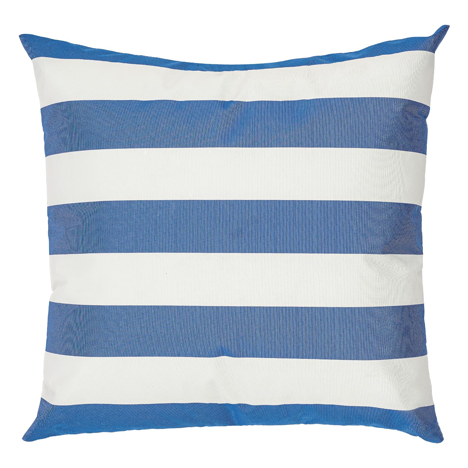 Outdoor Kissen wasserdichte Kissenfüllung Sofakissen 45x45cm, Streifenmuster, Unsichtbarer Reißverschluss für Garten, Balkon, Sofa und Strand (Blau, Weiß)