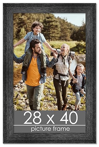 Miniatura 10 de Poster Palooza 28x40 Frame Traditional Antique Gold Wood Picture Frame - UV Acrylic, Foam Board Backing, and Hanging Hardware Included!