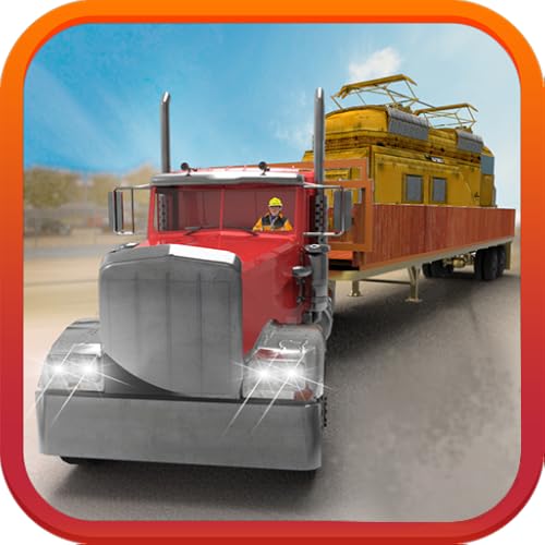 US Heavy Cargo Train Transporter Truck Driving Simulator: Ultimate Railway Parking 3D Games 2020