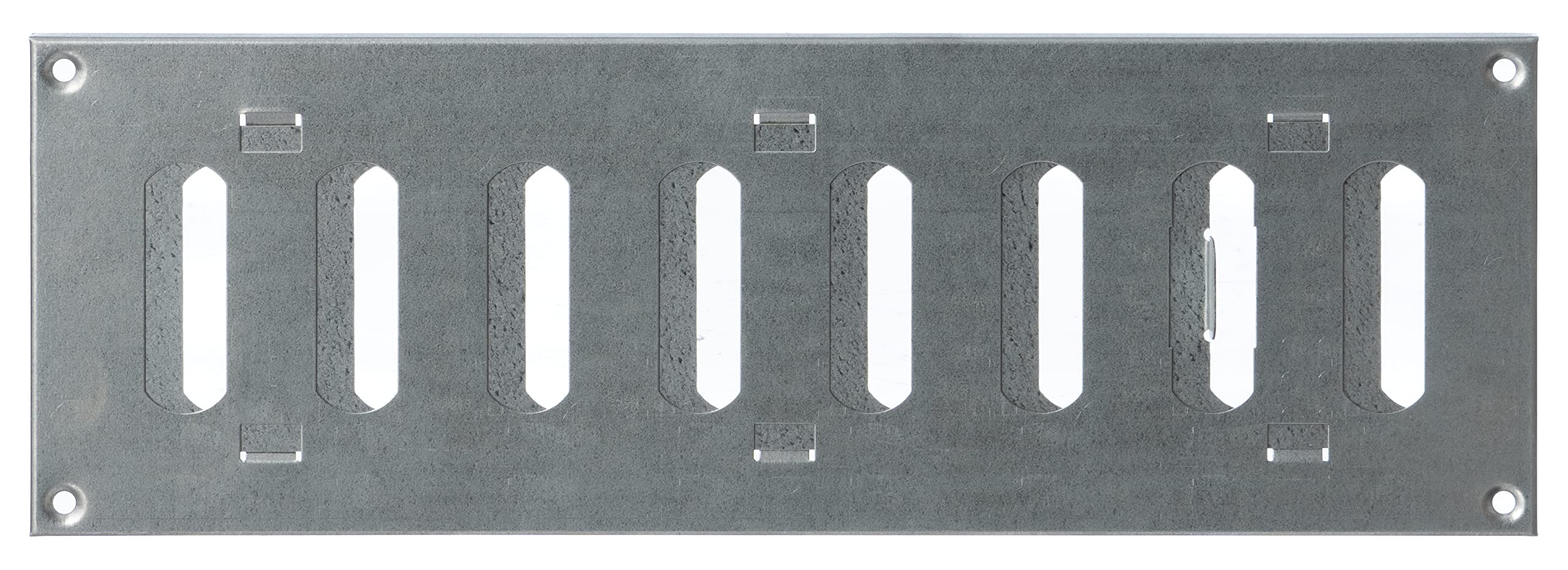 Steinberg14 Galvanised Steel 300X100mm / 12X4 Inch Adjustable Sliding Hit And Miss Ventilation Grille - Air Vent Cover