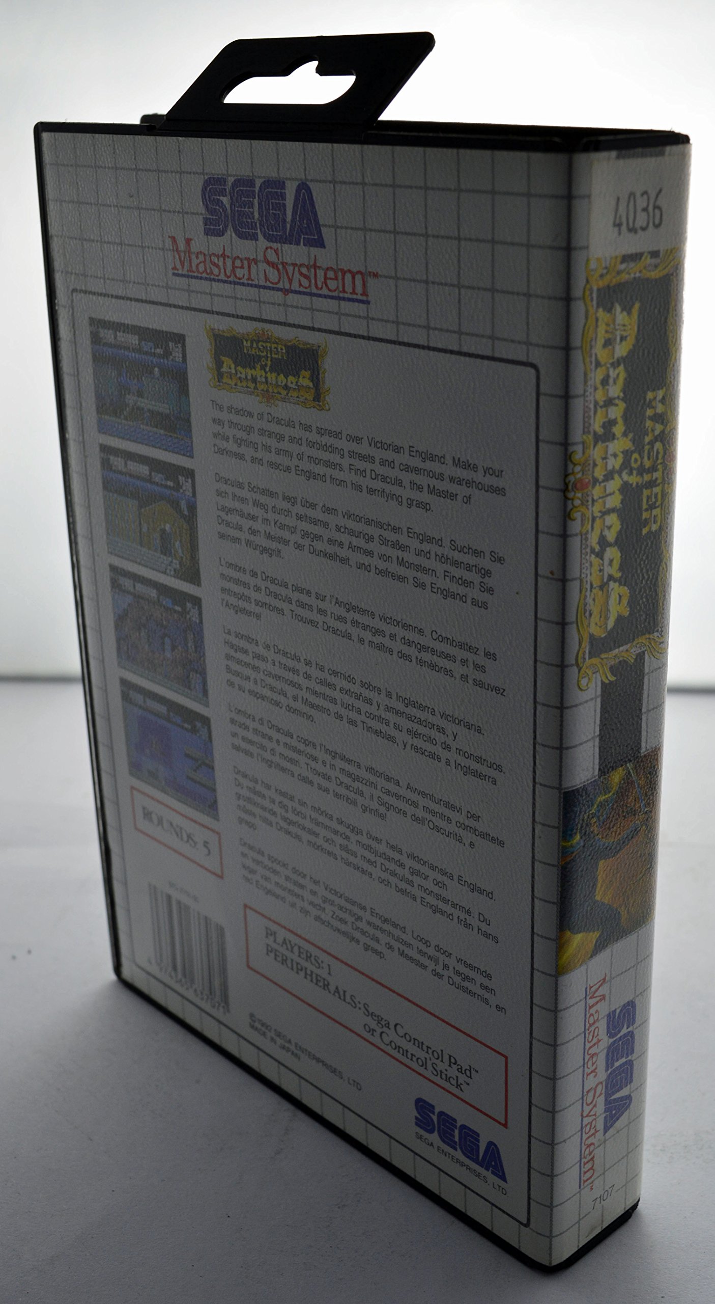 Jeu Sega Master System Master Of Darkness - Dealicash