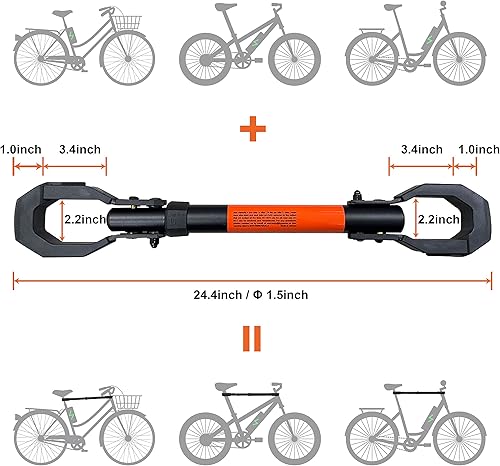 Miniatura 5 de HYPERAX Combo especial  Voltios RV con 2 adaptadores de bicicleta eléctrica, soporte de bicicleta de plataforma para RV, cámper, autocaravana, para