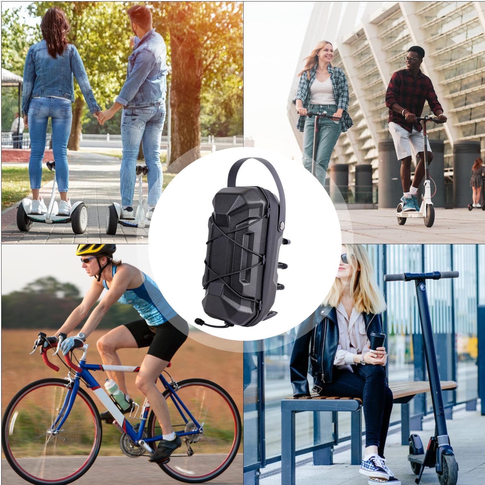 Borsa Per Monopattino Elettrico Organizer Impermeabile Manubrio E Bici | Sacca Frontale Da Manubrio Per Monopattino Elettrico Bici, Organizer Manubrio Anteriore, Per Bambini, Adulti E Tutte Le Età